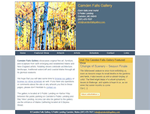 Tablet Screenshot of camdenfallsgallery.com